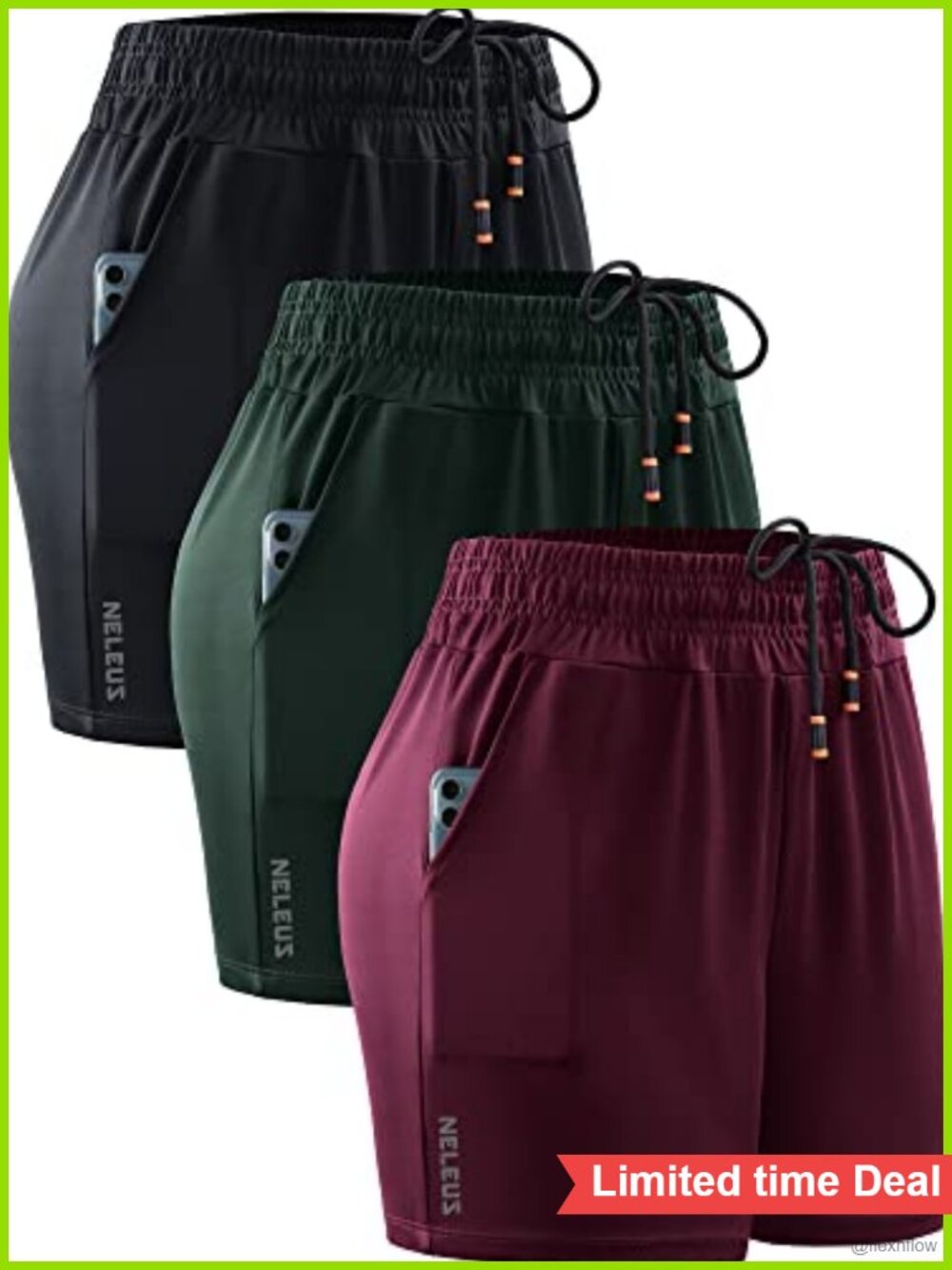 Women's 4" Running Shorts with Pockets Moisture Wicking Athletic Workout Yoga
